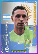 بطاقة Emiliano Martínez · GK