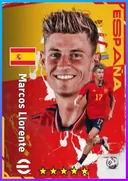 Carte de Marcos Llorente · CMF