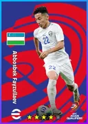 Abbosbek Fayzullaev RWF card