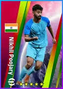 بطاقة Nikhil Poojary · RB