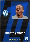 بطاقة Timothy Weah · RMF