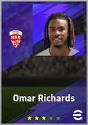 Carte de Omar Richards · LB