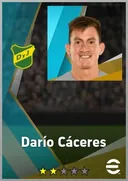 Darío Cáceres LB card