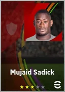 بطاقة Mujaid Sadick · CB