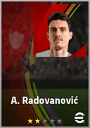 بطاقة A. Radovanović · CB