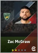 بطاقة Zac McGraw · CB