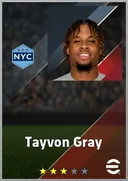 Tayvon Gray RB card