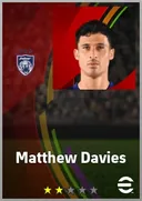 Matthew Davies RB card