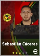 بطاقة Sebastián Cáceres · CB
