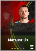بطاقة Mateusz Lis · GK