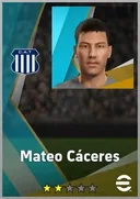بطاقة Mateo Cáceres · CMF