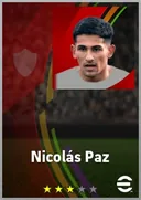 بطاقة Nicolás Paz · CB