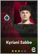 بطاقة Kyriani Sabbe · RB
