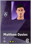 بطاقة Matthew Davies · RB