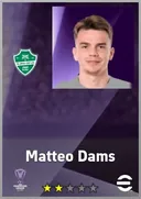 Matteo Dams LB card