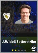 بطاقة J.Widell Zetterström · GK