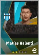 بطاقة Matías Valenti · CB