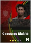 بطاقة Gaoussou Diakité · CF