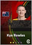 بطاقة Kye Rowles · CB