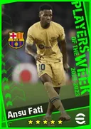 بطاقة Ansu Fati · LWF