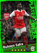 Bukayo Saka RMF card
