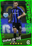 بطاقة Stefan de Vrij · CB