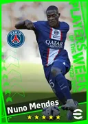 Carte de Nuno Mendes · LB