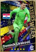 بطاقة Dominik Livaković · GK