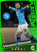 Carte de Giovanni Simeone · CF