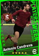 Carte de Antonio Candreva · SS