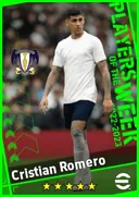 Cristian Romero CB card