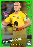 بطاقة Maxime Dupé · GK