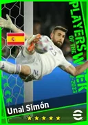 بطاقة Unai Simón · GK