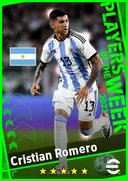 بطاقة Cristian Romero · CB