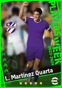 بطاقة L. Martínez Quarta · CB