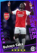 Bukayo Saka RWF card
