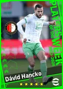 بطاقة Dávid Hancko · CB