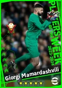 بطاقة Giorgi Mamardashvili · GK