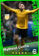 بطاقة Matheus Cunha · AMF