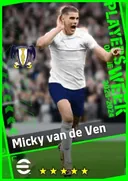 بطاقة Micky van de Ven · CB