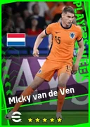 بطاقة Micky van de Ven · LB
