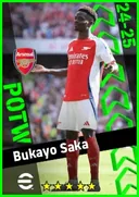 Bukayo Saka RWF card