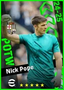 Carte de Nick Pope · GK