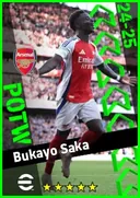 Carte de Bukayo Saka · RMF
