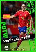 Martín Zubimendi DMF card