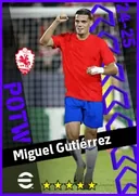 بطاقة Miguel Gutiérrez · LB