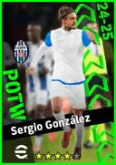 بطاقة Sergio González · CB