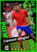Carte de Clément Lenglet · CB