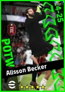 بطاقة Alisson Becker · GK