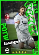 Carte de Santiago Giménez · CF